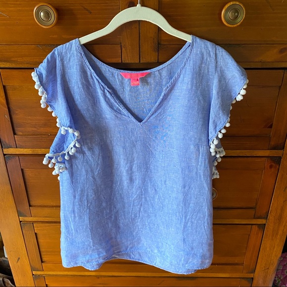 Lilly Pulitzer Tops - Lilly Pulitzer Astara top Beckon Blue